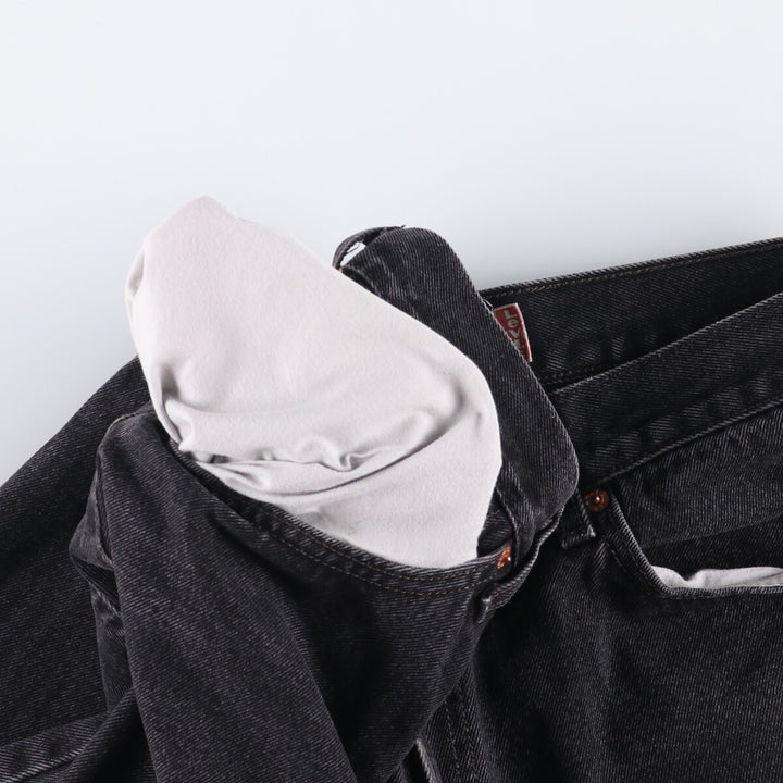 2000'S Levi's 505 Regular Fit Black Denim Tapered Denim Pants, Men's Size 34 cotton black type Vintage Second Hand