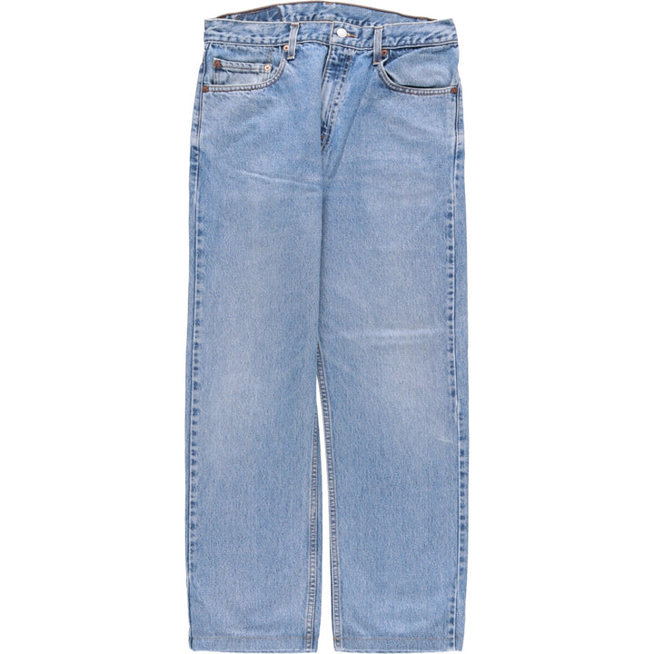 90'S Levi's 505 REGULAR FIT STRAIGHT LEG tapered denim pants for men, size W34, vintage cotton blue type Vintage Second Hand