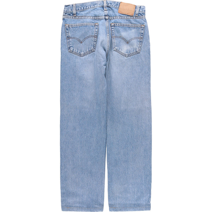 90'S Levi's 505 REGULAR FIT STRAIGHT LEG tapered denim pants for men, size W34, vintage cotton blue type Vintage Second Hand