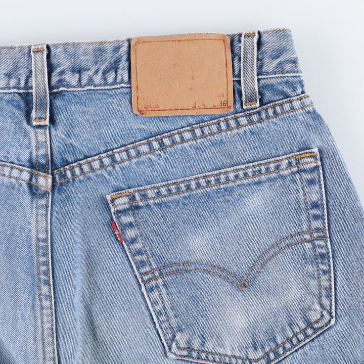 90'S Levi's 505 REGULAR FIT STRAIGHT LEG tapered denim pants for men, size W34, vintage cotton blue type Vintage Second Hand