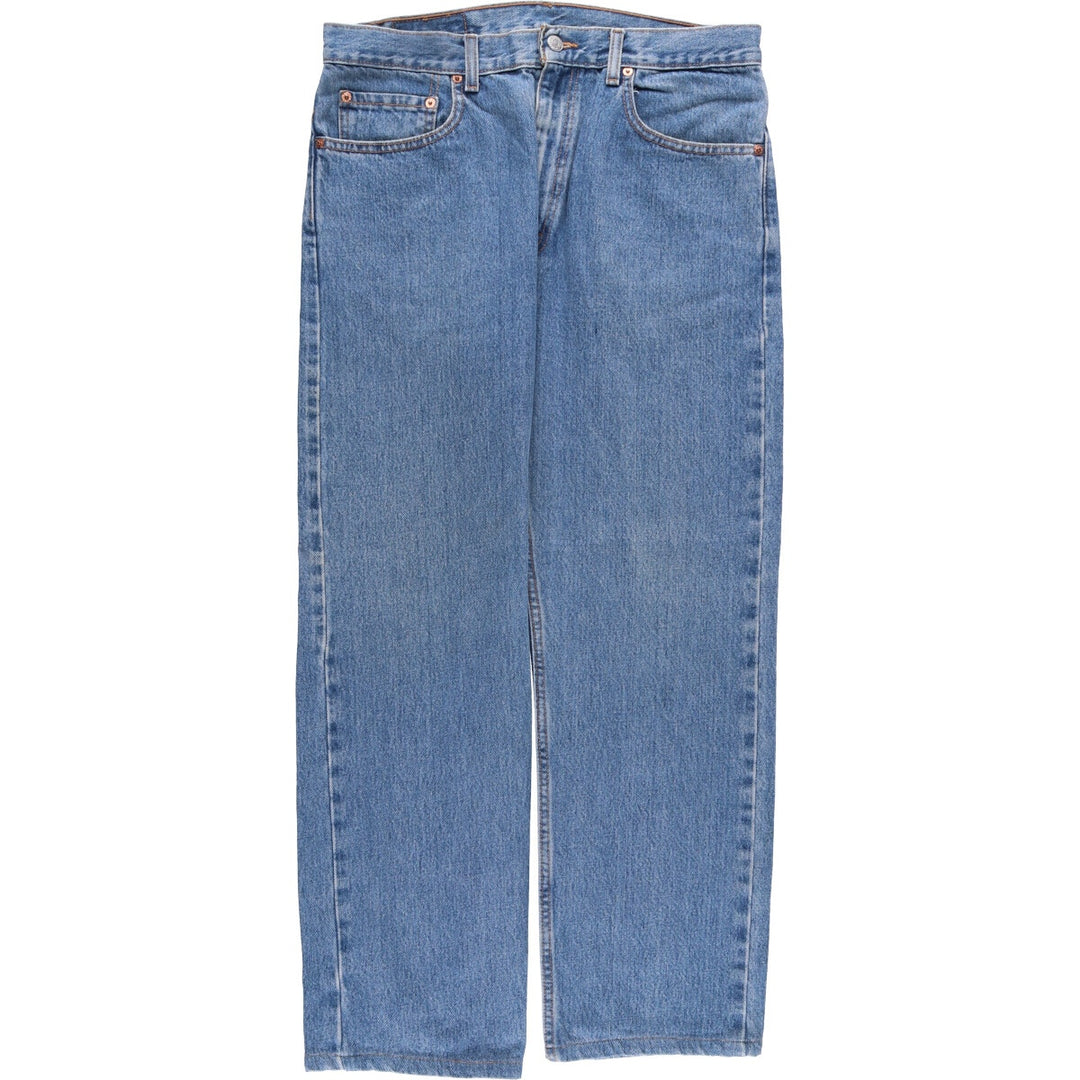 00'S Levi's 505 REGULAR FIT tapered denim pants for men, size w34 cotton blue type Vintage Second Hand
