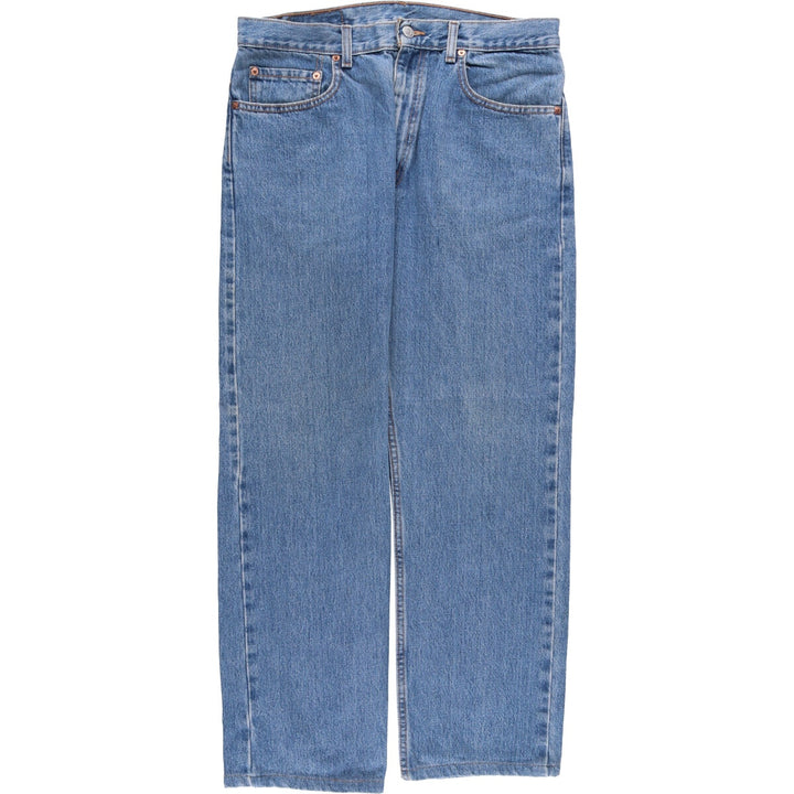00'S Levi's 505 REGULAR FIT tapered denim pants for men, size w34 cotton blue type Vintage Second Hand