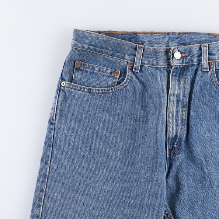 00'S Levi's 505 REGULAR FIT tapered denim pants for men, size w34 cotton blue type Vintage Second Hand