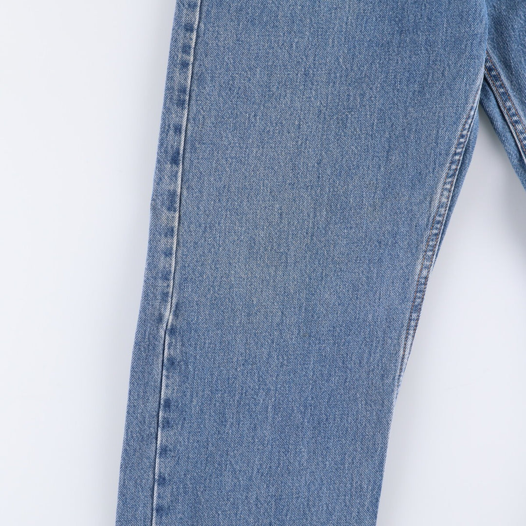 00'S Levi's 505 REGULAR FIT tapered denim pants for men, size w34 cotton blue type Vintage Second Hand