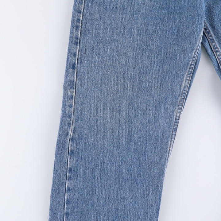 00'S Levi's 505 REGULAR FIT tapered denim pants for men, size w34 cotton blue type Vintage Second Hand
