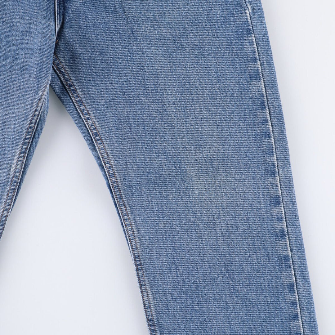 00'S Levi's 505 REGULAR FIT tapered denim pants for men, size w34 cotton blue type Vintage Second Hand