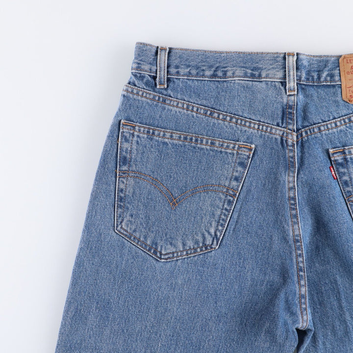 00'S Levi's 505 REGULAR FIT tapered denim pants for men, size w34 cotton blue type Vintage Second Hand