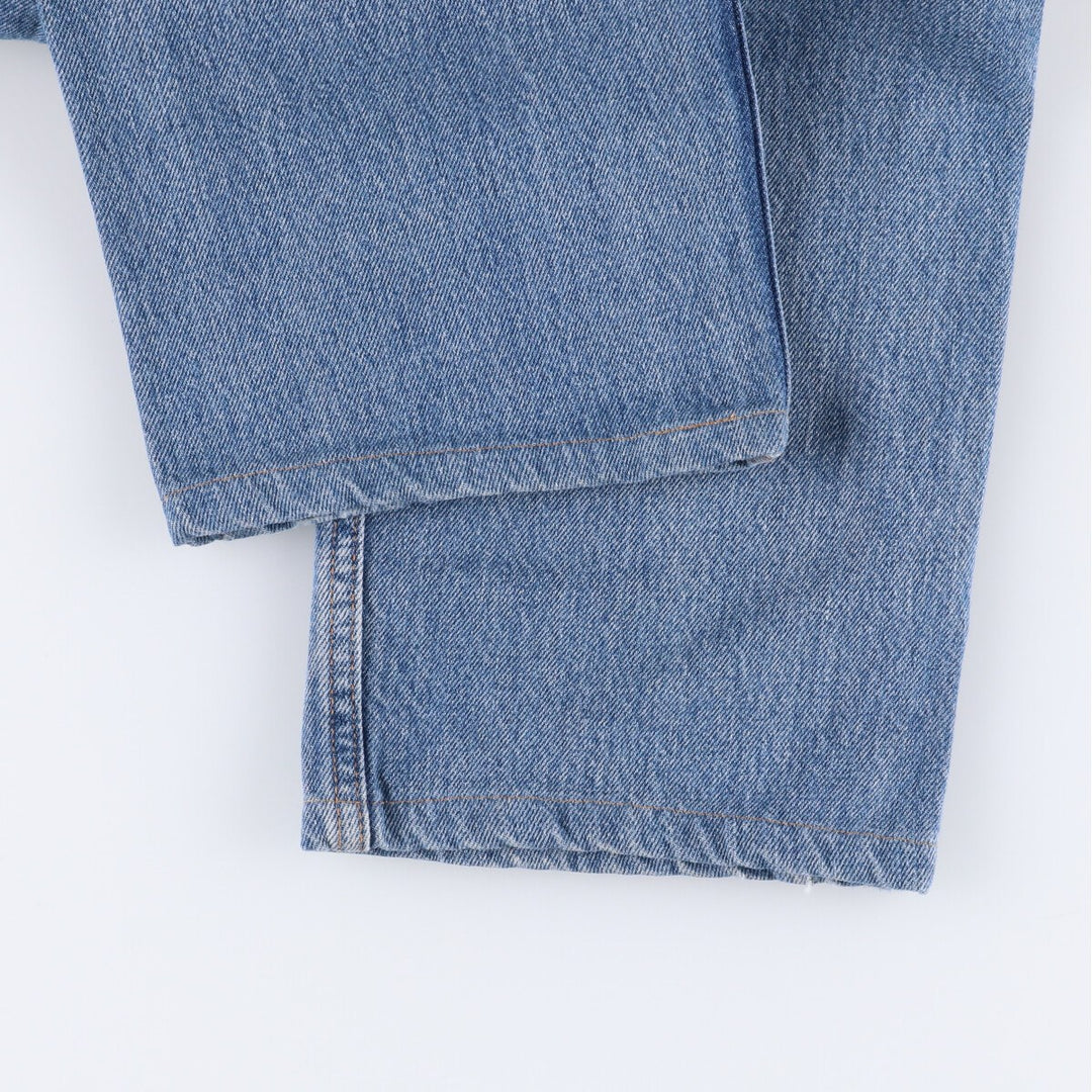 00'S Levi's 505 REGULAR FIT tapered denim pants for men, size w34 cotton blue type Vintage Second Hand