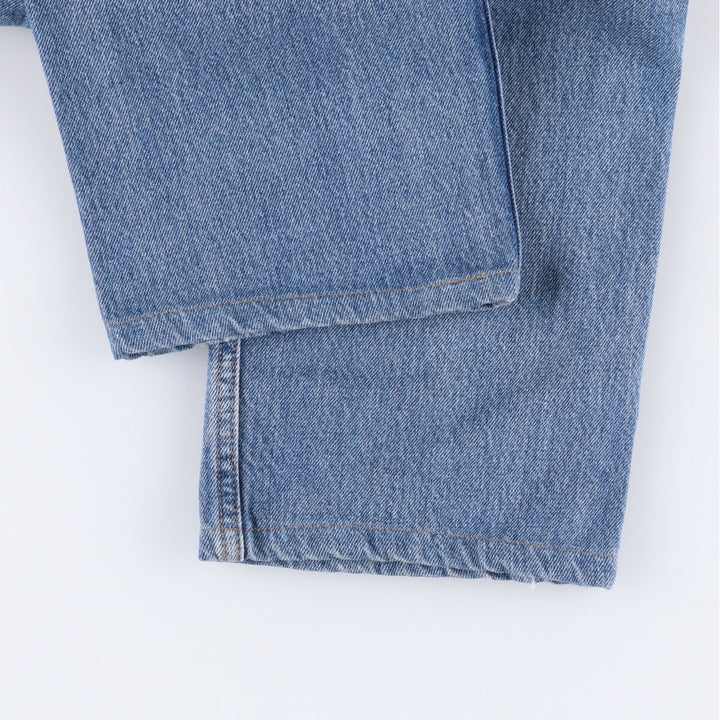 00'S Levi's 505 REGULAR FIT tapered denim pants for men, size w34 cotton blue type Vintage Second Hand