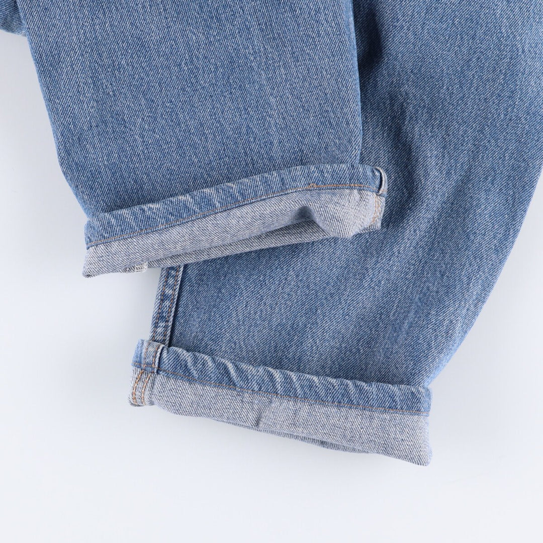 00'S Levi's 505 REGULAR FIT tapered denim pants for men, size w34 cotton blue type Vintage Second Hand