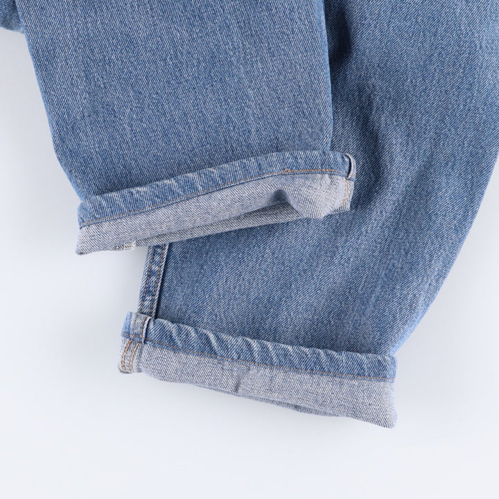 00'S Levi's 505 REGULAR FIT tapered denim pants for men, size w34 cotton blue type Vintage Second Hand