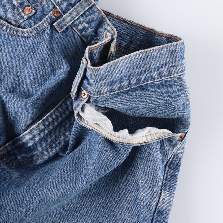 00'S Levi's 505 REGULAR FIT tapered denim pants for men, size w34 cotton blue type Vintage Second Hand