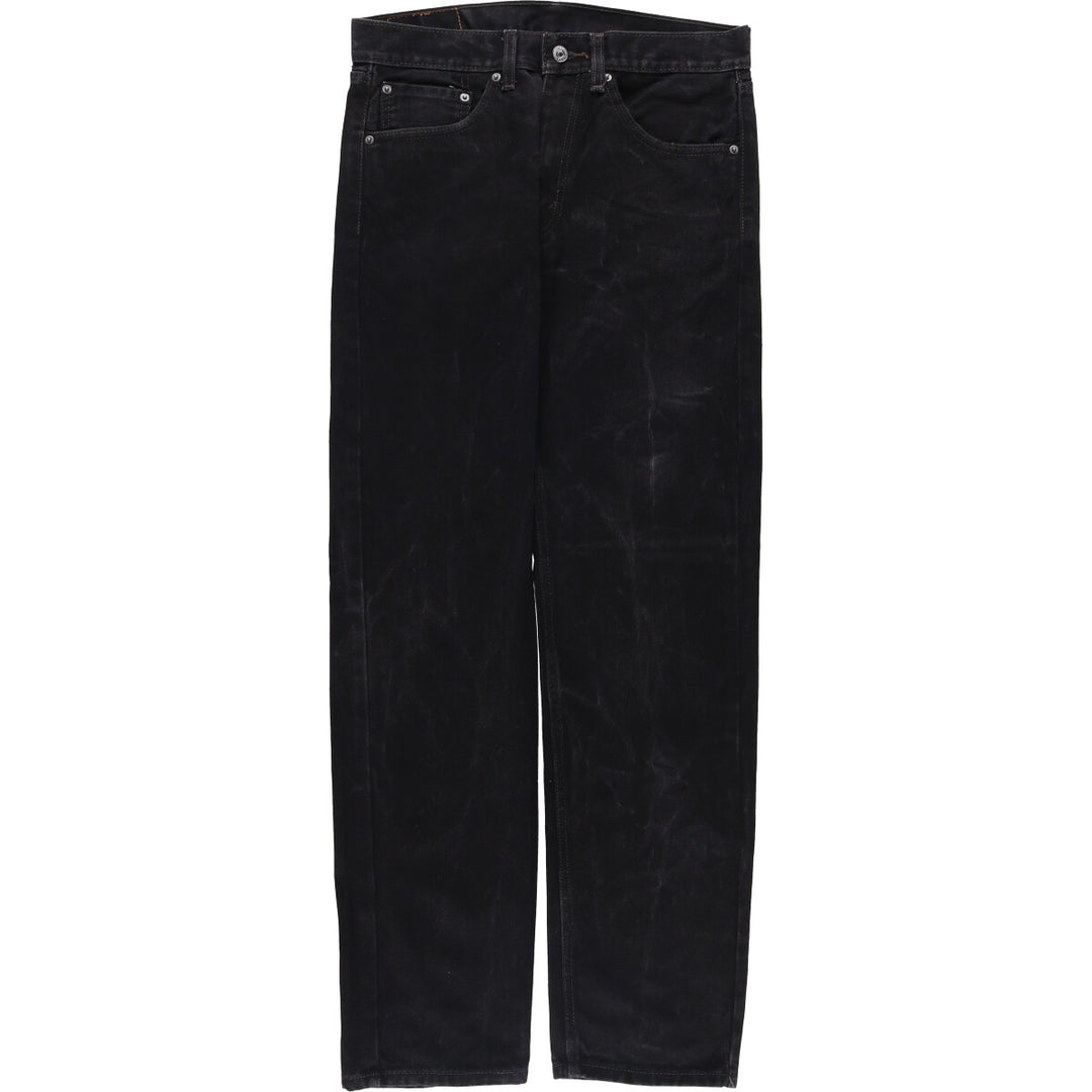 Levi's 505 Black Denim Tapered Denim Pants for Men, W33 equivalent cotton black type Vintage Second Hand