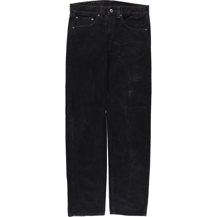 Levi's 505 Black Denim Tapered Denim Pants for Men, W33 equivalent cotton black type Vintage Second Hand
