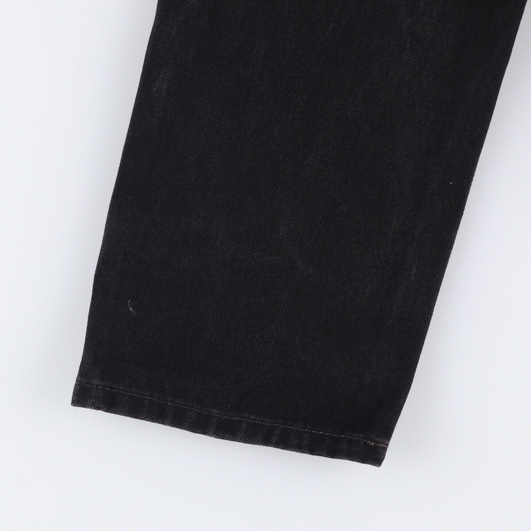 Levi's 505 Black Denim Tapered Denim Pants for Men, W33 equivalent cotton black type Vintage Second Hand