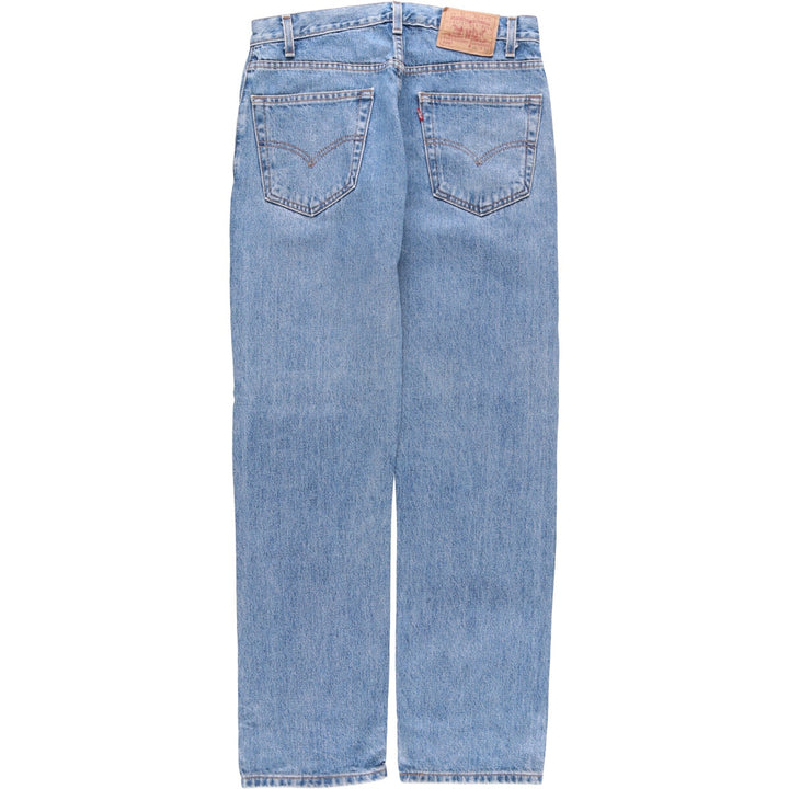 90'S Levi's 505 REGULAR FIT STRAIGHT LEG tapered denim pants for men, W33 equivalent, vintage cotton blue type Vintage Second Hand