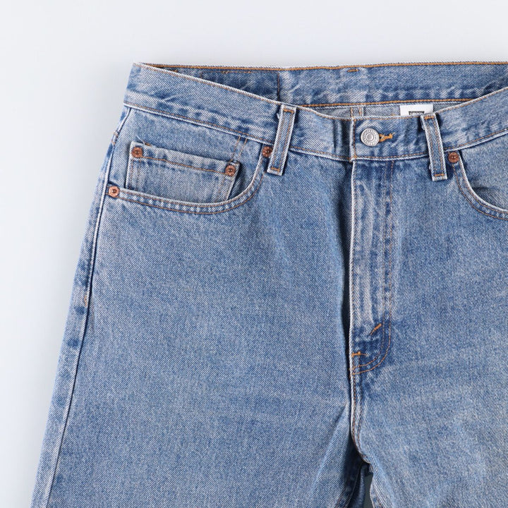 90'S Levi's 505 REGULAR FIT STRAIGHT LEG tapered denim pants for men, W33 equivalent, vintage cotton blue type Vintage Second Hand