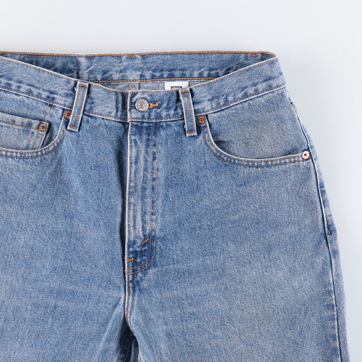 90'S Levi's 505 REGULAR FIT STRAIGHT LEG tapered denim pants for men, W33 equivalent, vintage cotton blue type Vintage Second Hand
