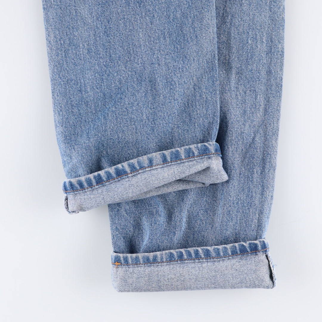 90'S Levi's 505 REGULAR FIT STRAIGHT LEG tapered denim pants for men, W33 equivalent, vintage cotton blue type Vintage Second Hand