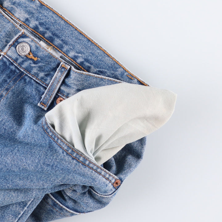 90'S Levi's 505 REGULAR FIT STRAIGHT LEG tapered denim pants for men, W33 equivalent, vintage cotton blue type Vintage Second Hand