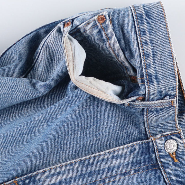 90'S Levi's 505 REGULAR FIT STRAIGHT LEG tapered denim pants for men, W33 equivalent, vintage cotton blue type Vintage Second Hand