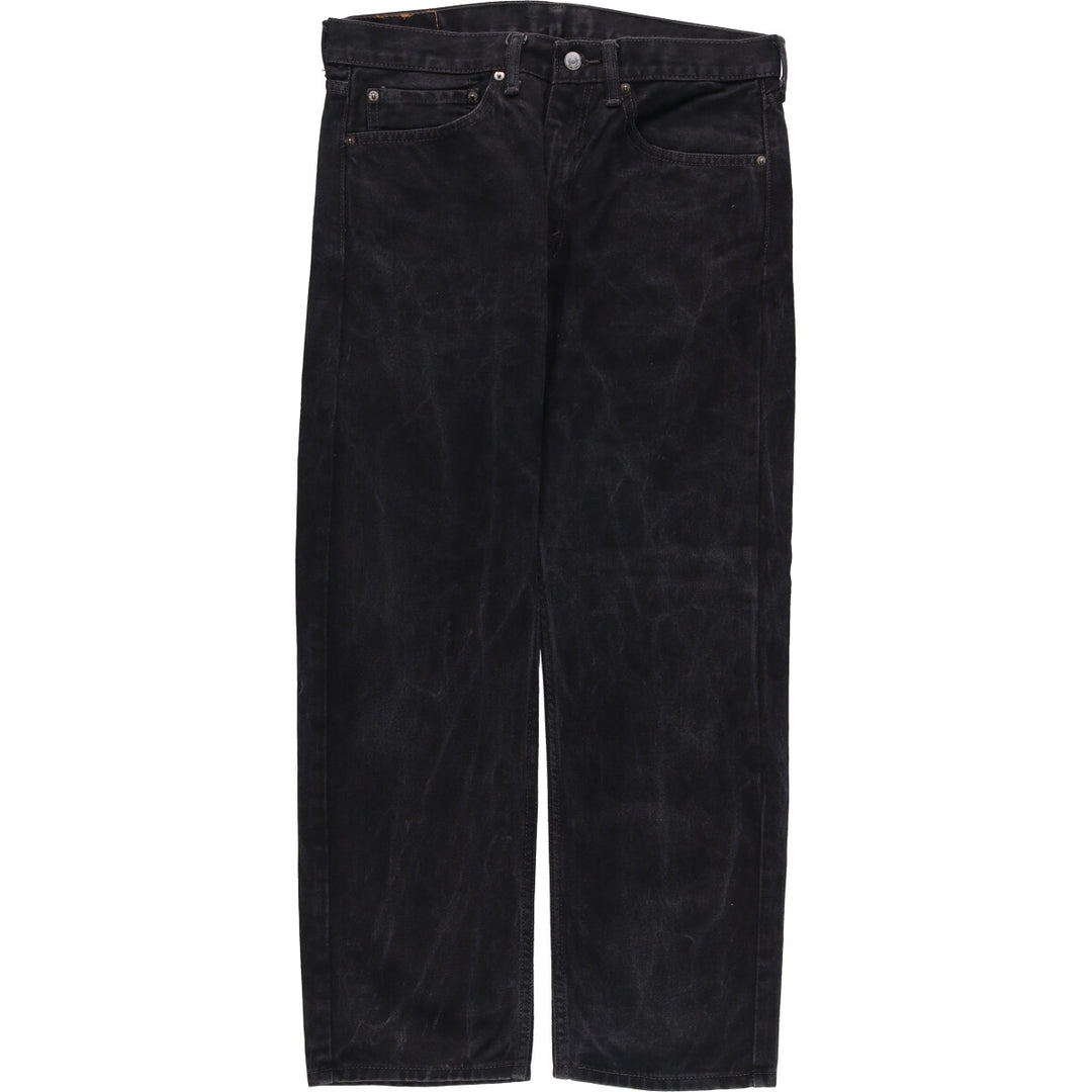 Levi's 505 Black Denim Tapered Denim Pants for Men, W34 equivalent cotton black type Vintage Second Hand