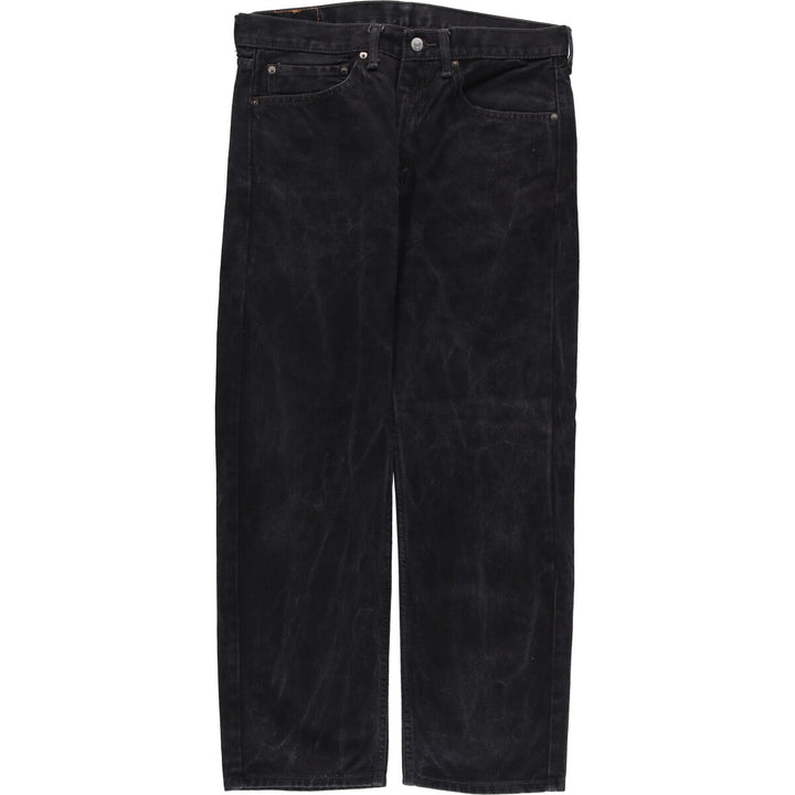 Levi's 505 Black Denim Tapered Denim Pants for Men, W34 equivalent cotton black type Vintage Second Hand