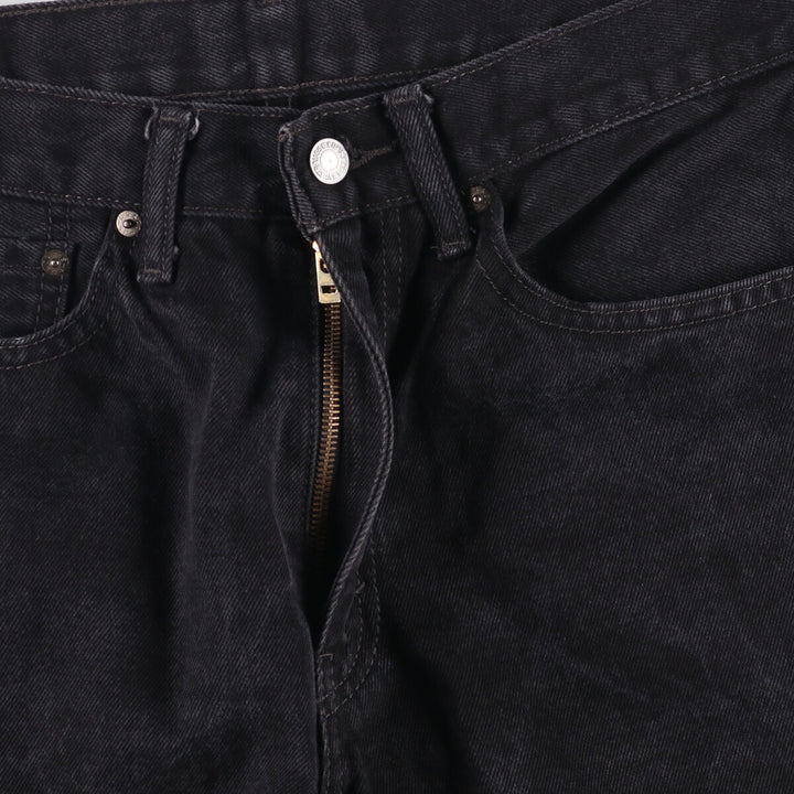 Levi's 505 Black Denim Tapered Denim Pants for Men, W34 equivalent cotton black type Vintage Second Hand