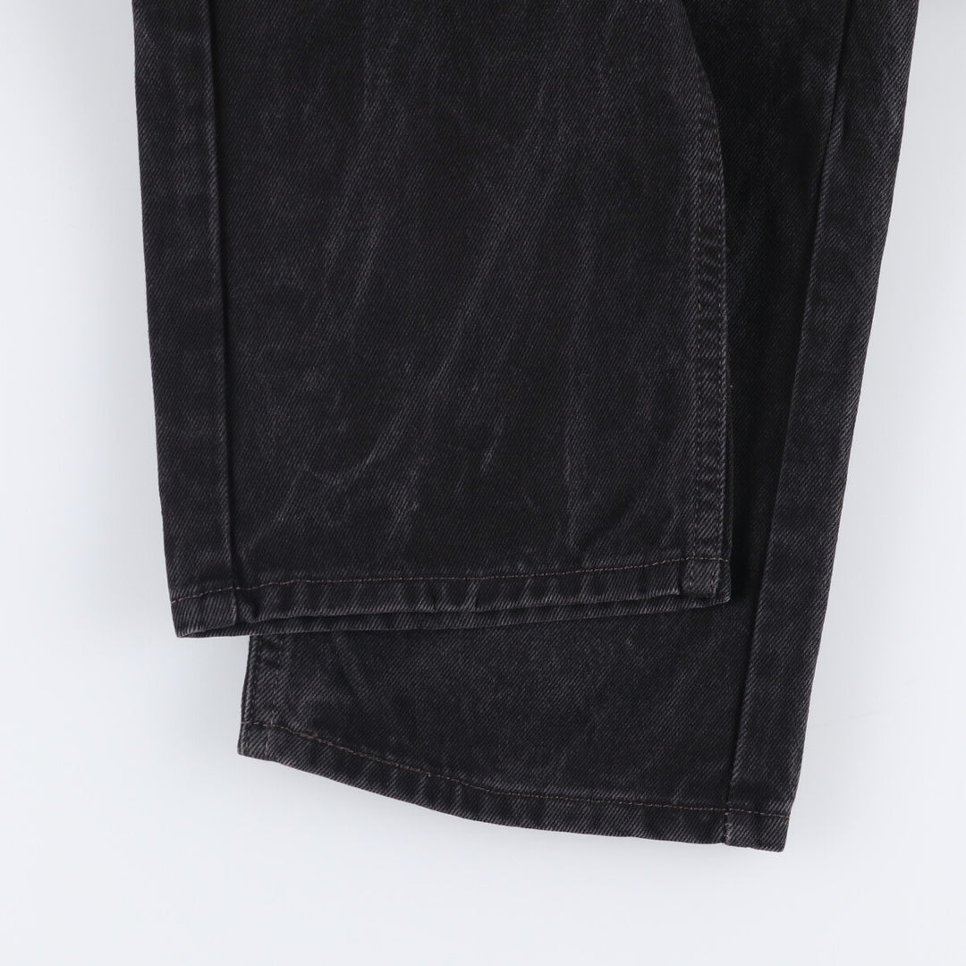 Levi's 505 Black Denim Tapered Denim Pants for Men, W34 equivalent cotton black type Vintage Second Hand