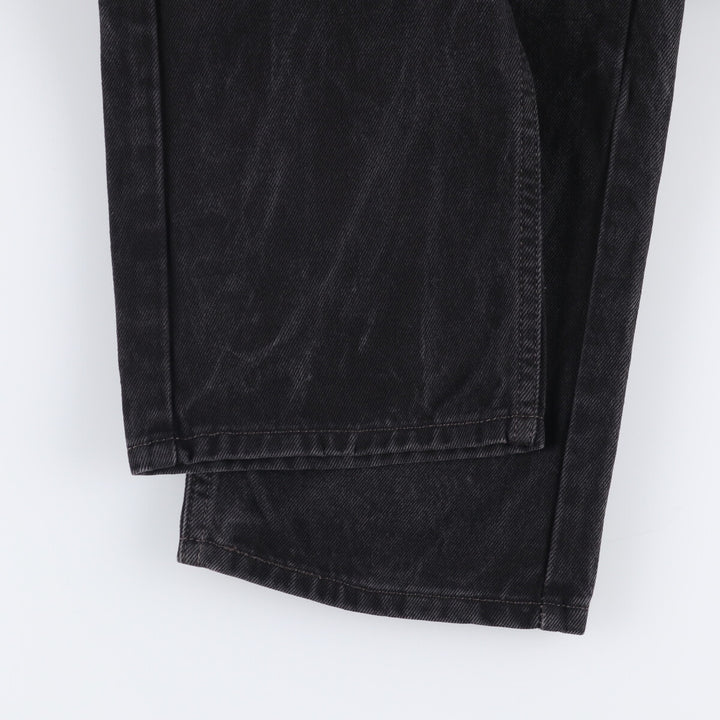 Levi's 505 Black Denim Tapered Denim Pants for Men, W34 equivalent cotton black type Vintage Second Hand
