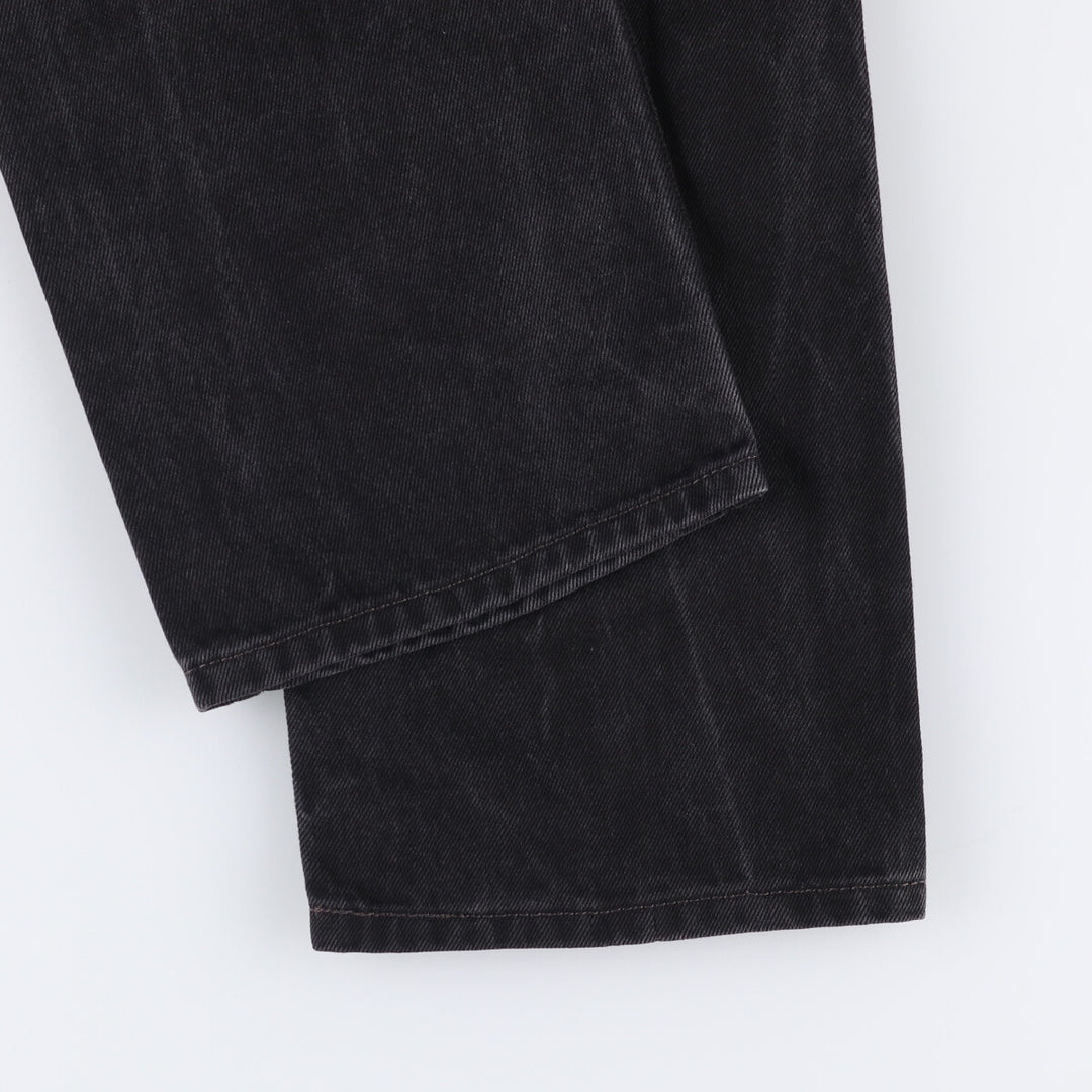 Levi's 505 Black Denim Tapered Denim Pants for Men, W34 equivalent cotton black type Vintage Second Hand