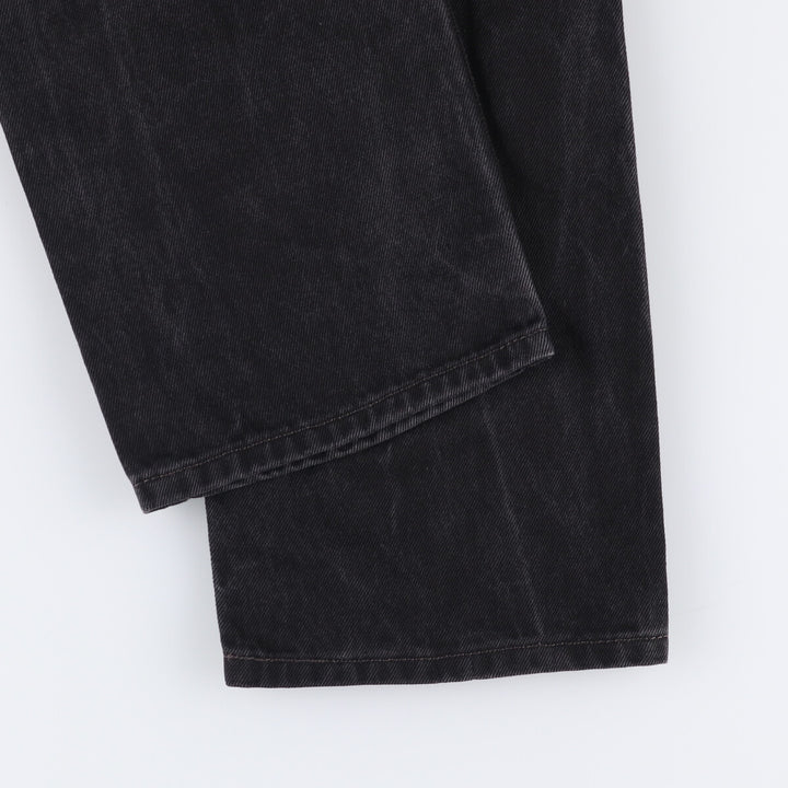 Levi's 505 Black Denim Tapered Denim Pants for Men, W34 equivalent cotton black type Vintage Second Hand