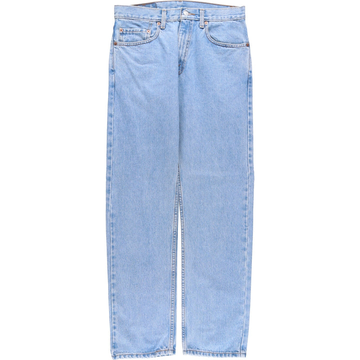 00'S Levi's 505 REGULAR FIT STRAIGHT LEG tapered denim pants for men, size w32 cotton blue type Vintage Second Hand