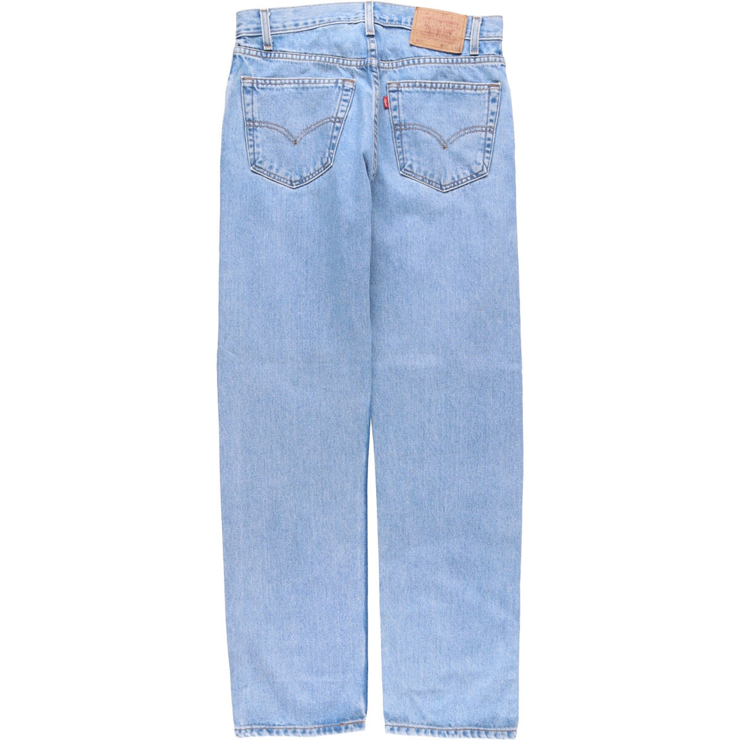 00'S Levi's 505 REGULAR FIT STRAIGHT LEG tapered denim pants for men, size w32 cotton blue type Vintage Second Hand