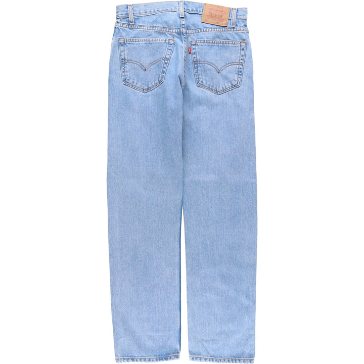 00'S Levi's 505 REGULAR FIT STRAIGHT LEG tapered denim pants for men, size w32 cotton blue type Vintage Second Hand