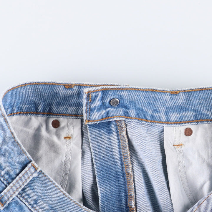 00'S Levi's 505 REGULAR FIT STRAIGHT LEG tapered denim pants for men, size w32 cotton blue type Vintage Second Hand