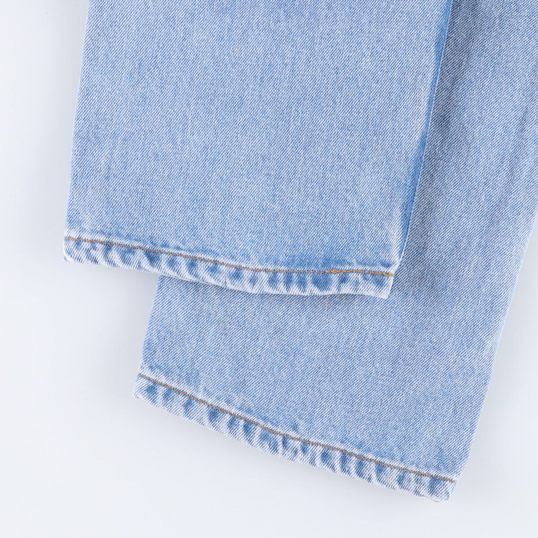 00'S Levi's 505 REGULAR FIT STRAIGHT LEG tapered denim pants for men, size w32 cotton blue type Vintage Second Hand