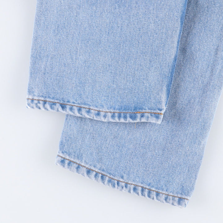 00'S Levi's 505 REGULAR FIT STRAIGHT LEG tapered denim pants for men, size w32 cotton blue type Vintage Second Hand