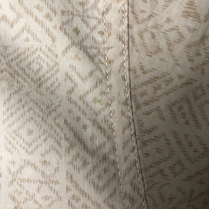 Vintage 90'S Ralph Lauren Chaps, Native American Pattern, short-sleeved button-down shirt, men's size XL cotton Beige type Vintage Second Hand