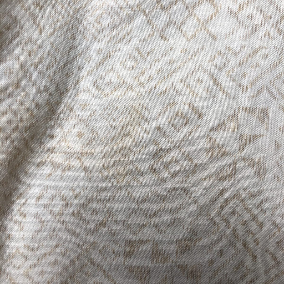 Vintage 90'S Ralph Lauren Chaps, Native American Pattern, short-sleeved button-down shirt, men's size XL cotton Beige type Vintage Second Hand