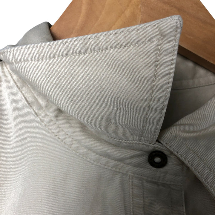 Ralph Lauren LAUREN Long Sleeve Fishing Shirt, Women's Size L cotton Beige type Vintage Second Hand