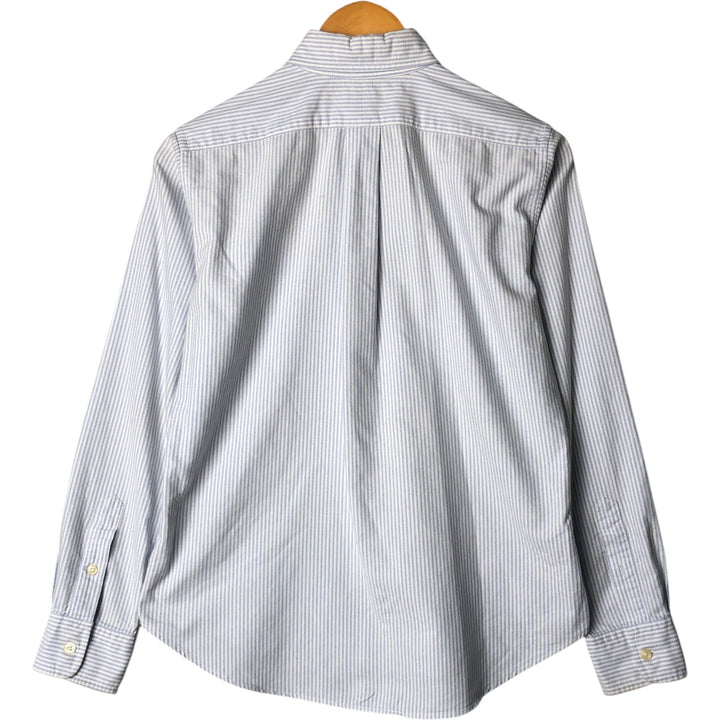 Ralph Lauren Classic Fit Long Sleeve Button-Down Striped Shirt, Women's Size Medium cotton white type Vintage Second Hand