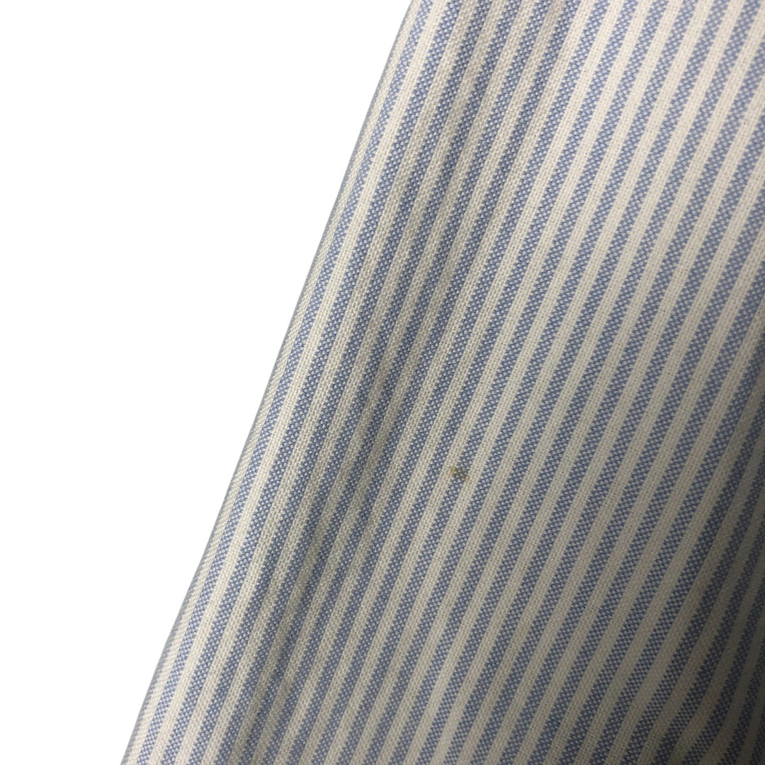 Ralph Lauren Classic Fit Long Sleeve Button-Down Striped Shirt, Women's Size Medium cotton white type Vintage Second Hand
