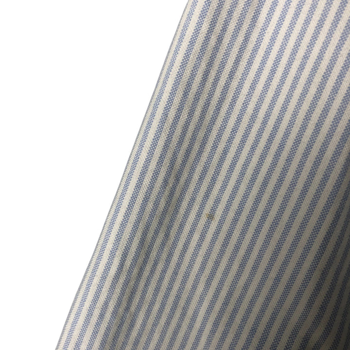 Ralph Lauren Classic Fit Long Sleeve Button-Down Striped Shirt, Women's Size Medium cotton white type Vintage Second Hand