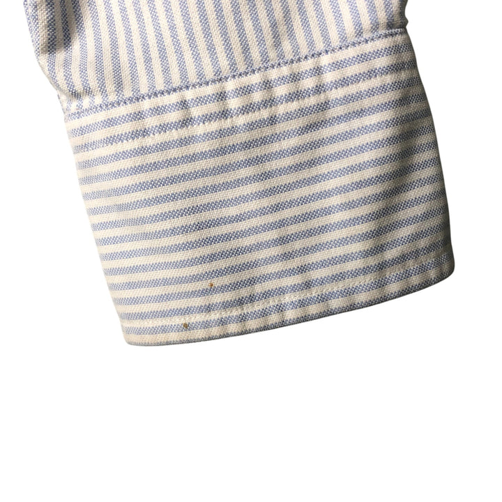 Ralph Lauren Classic Fit Long Sleeve Button-Down Striped Shirt, Women's Size Medium cotton white type Vintage Second Hand