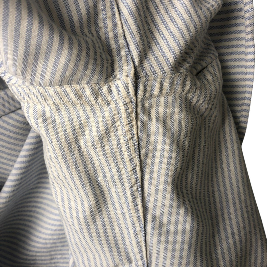 Ralph Lauren Classic Fit Long Sleeve Button-Down Striped Shirt, Women's Size Medium cotton white type Vintage Second Hand