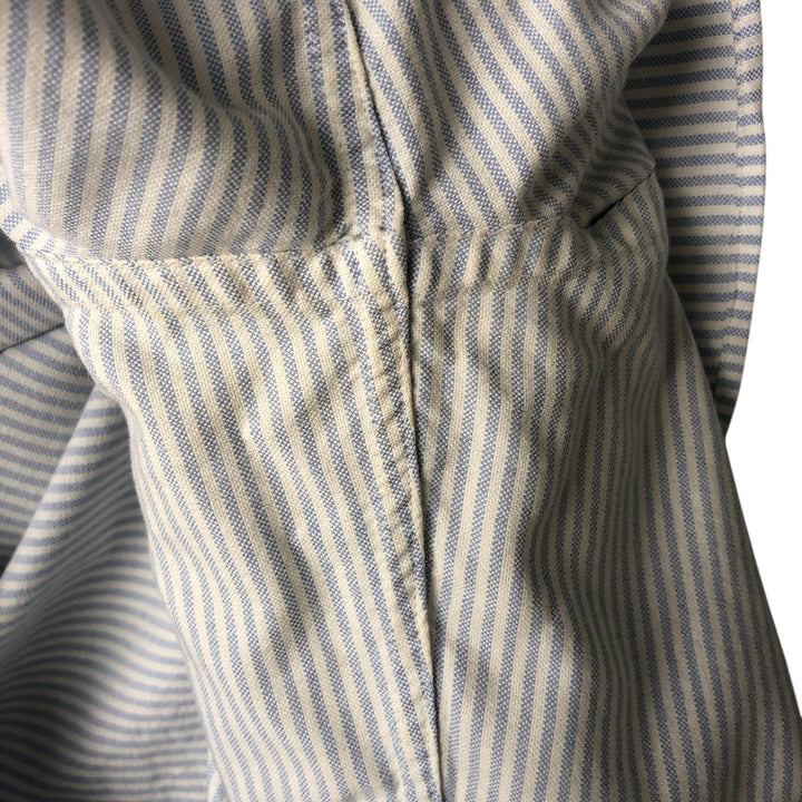 Ralph Lauren Classic Fit Long Sleeve Button-Down Striped Shirt, Women's Size Medium cotton white type Vintage Second Hand