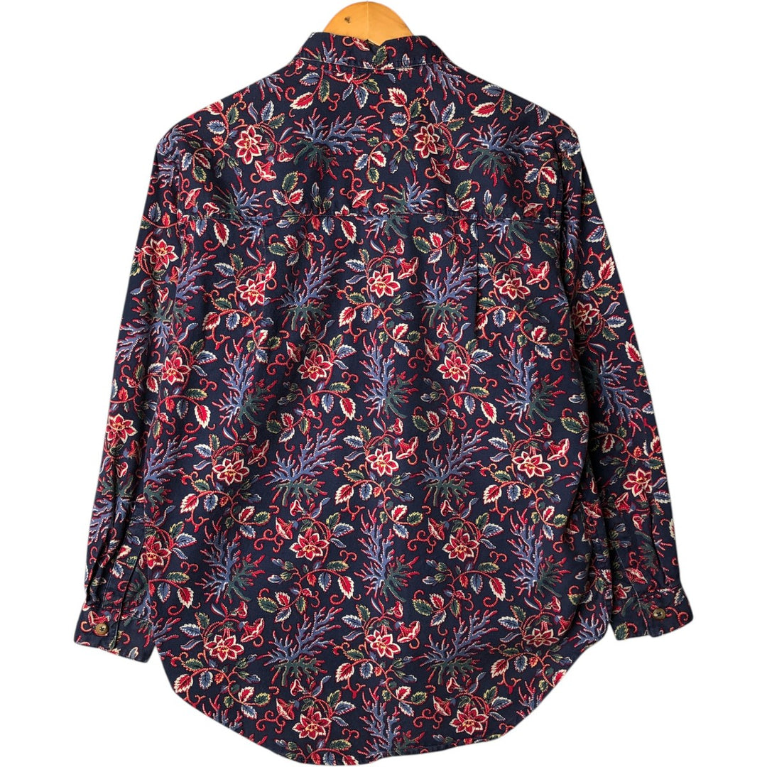 Patagonia all-over print long-sleeved shirt, women's size S unclear blue type Vintage Second Hand