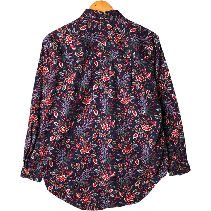 Patagonia all-over print long-sleeved shirt, women's size S unclear blue type Vintage Second Hand