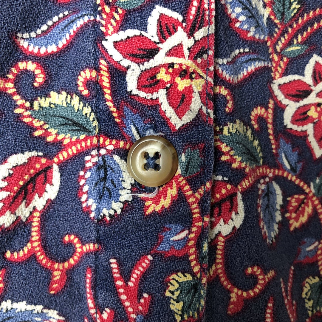 Patagonia all-over print long-sleeved shirt, women's size S unclear blue type Vintage Second Hand